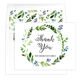 Green Wreath Thank You Folded Note Cards Image 3 of 3